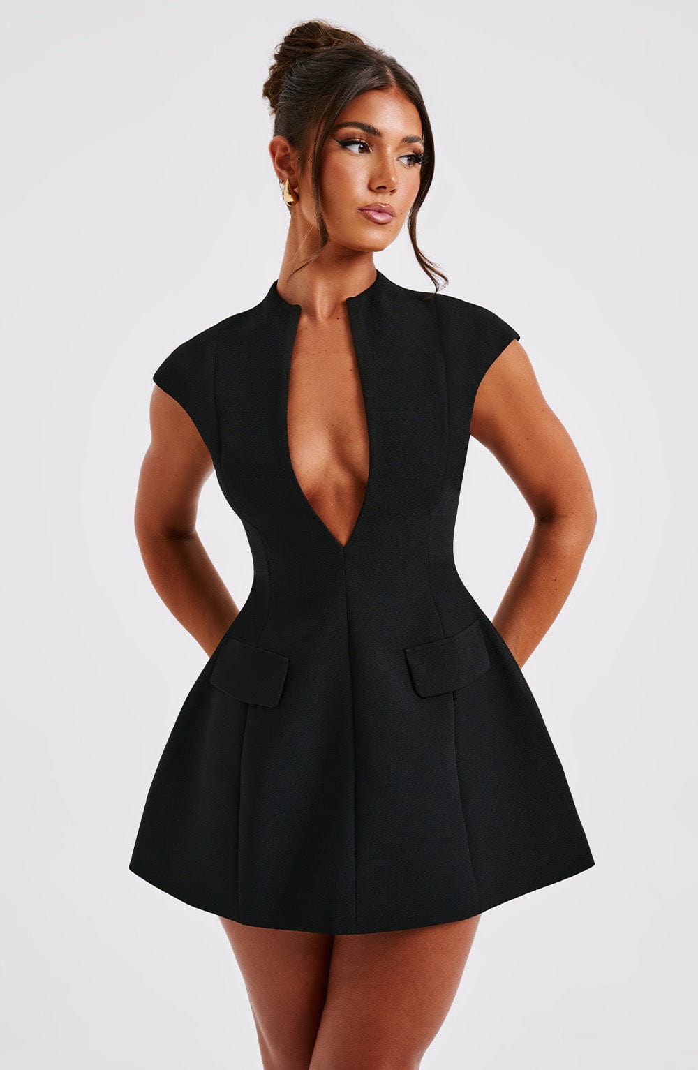 Willayne Mini Dress in Black by Clandour, product photo 6