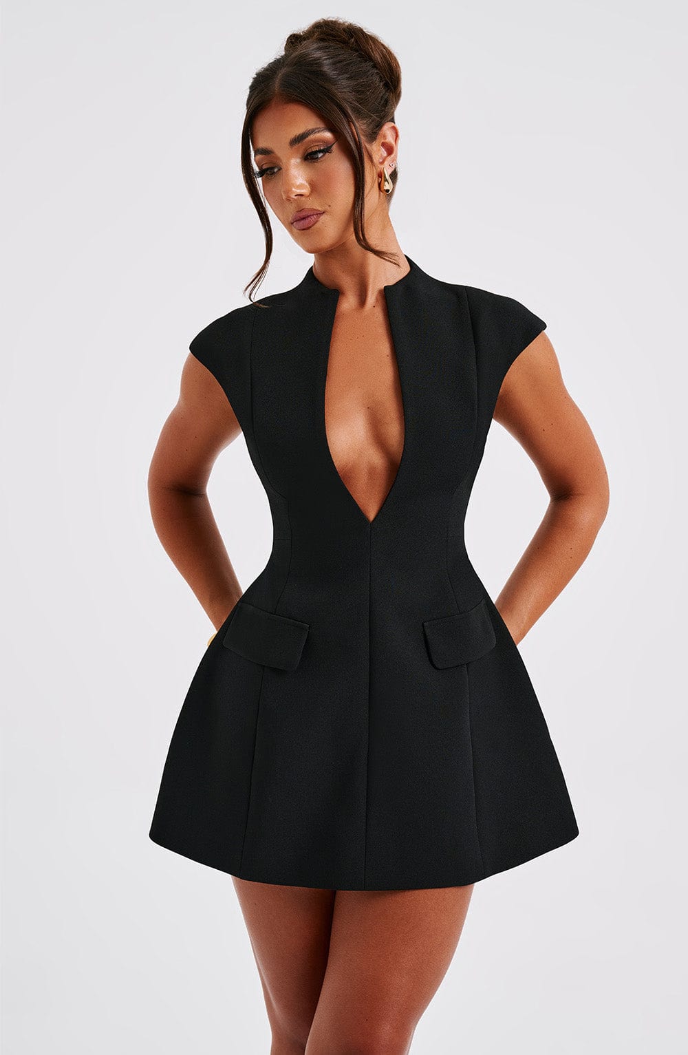 Willayne Mini Dress in Black by Clandour, product photo 7