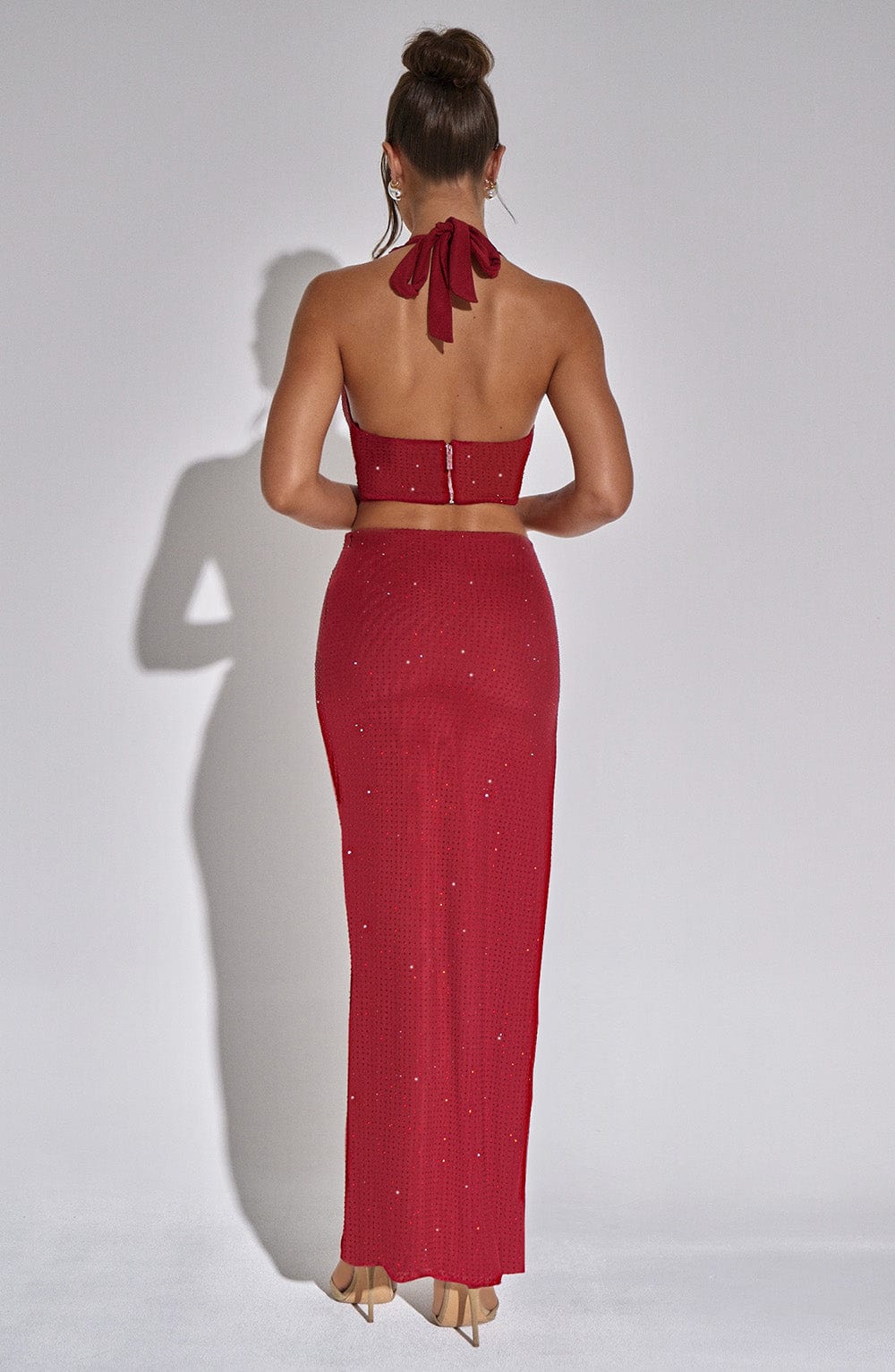 Xaraelia Maxi Skirt in Red by Clandour, product photo 3