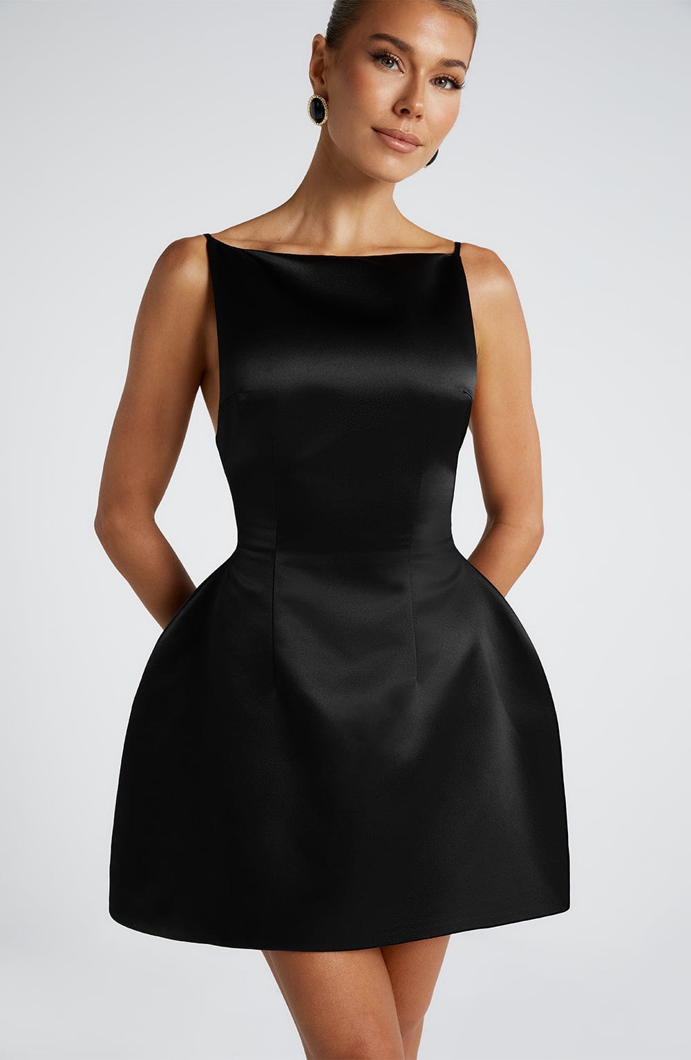 Xaraelle Mini Dress in Black by Clandour, product photo 8