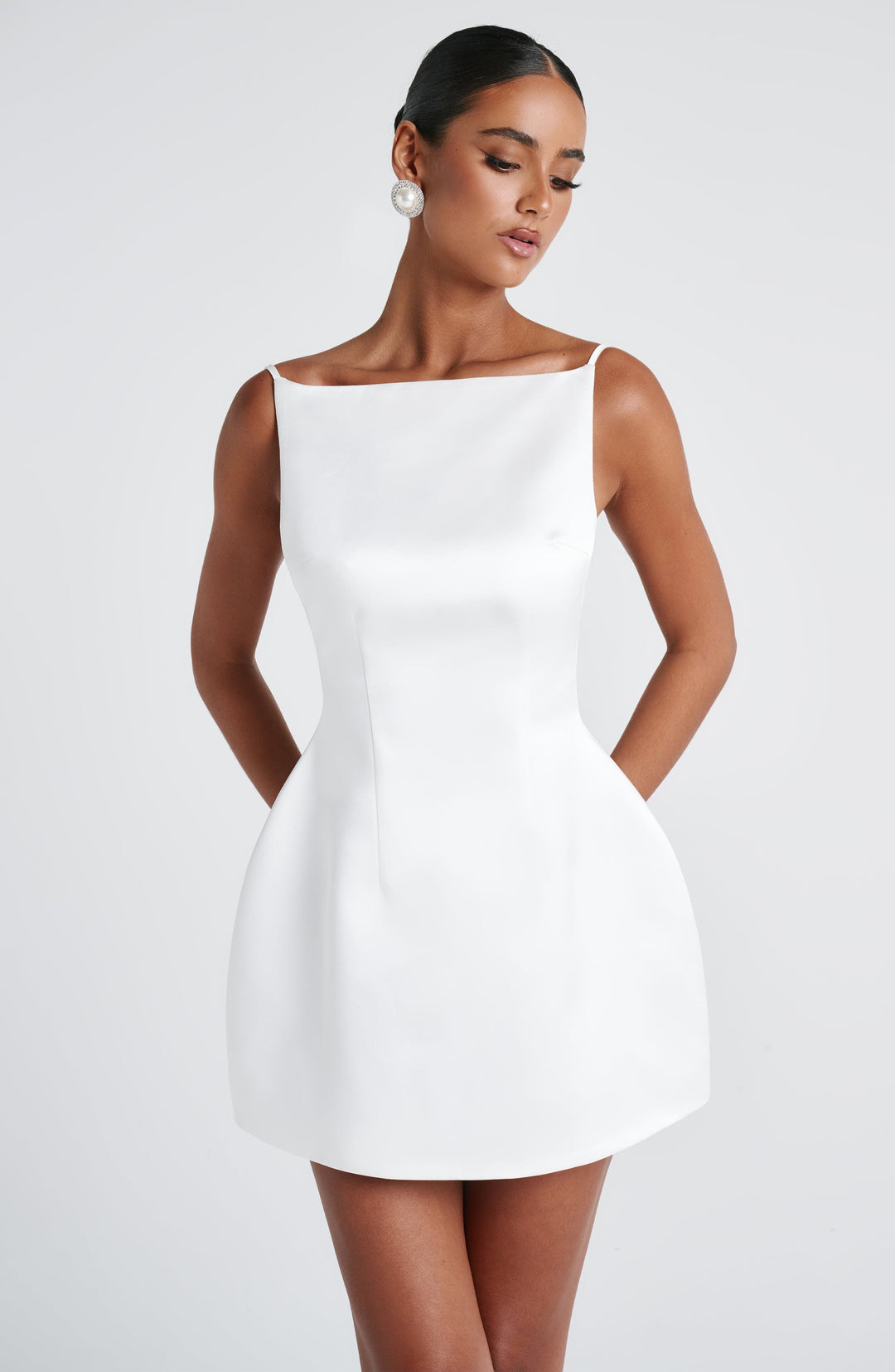 Xaraelle Mini Dress in Ivory by Clandour, product photo 3
