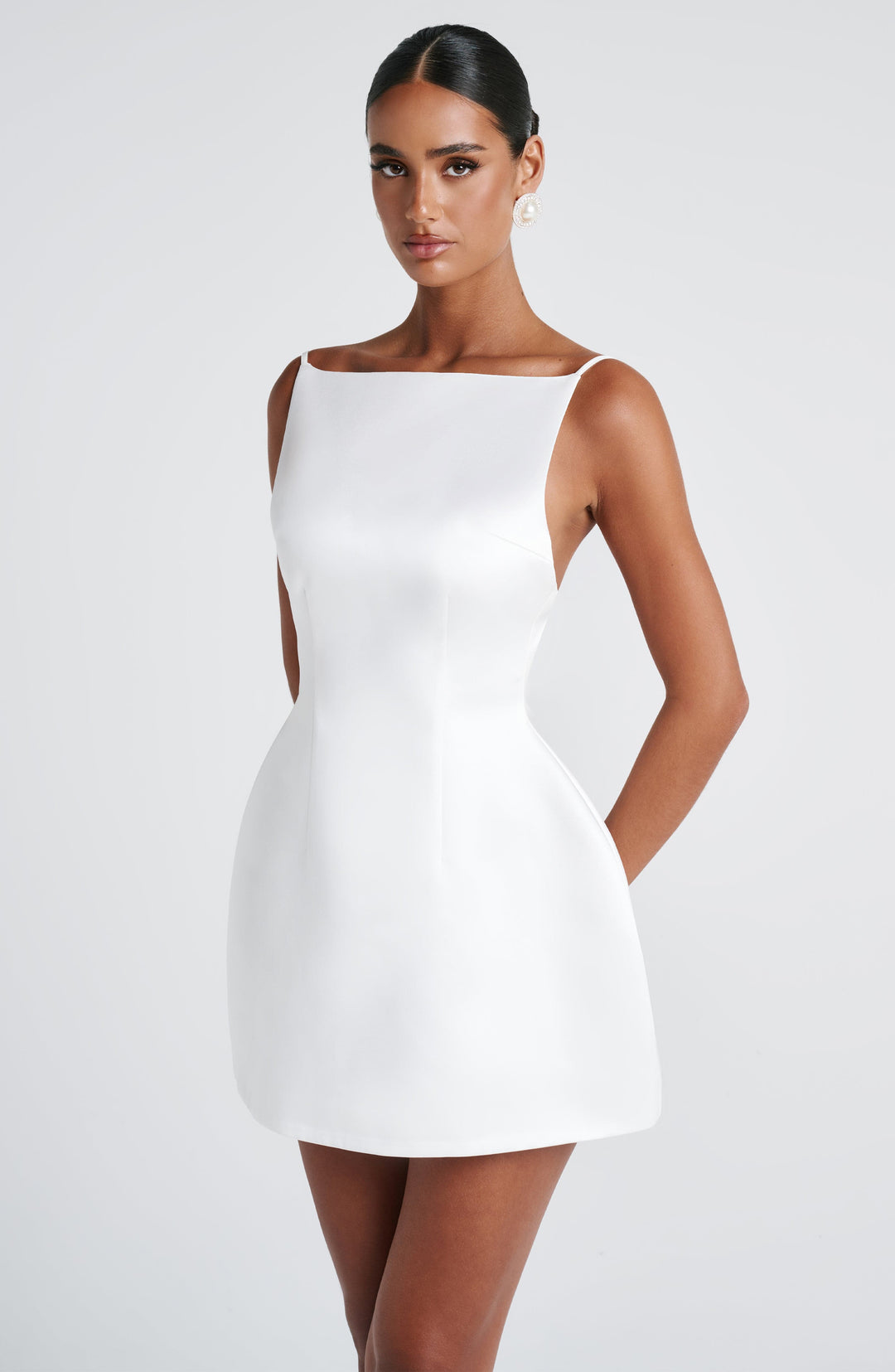 Xaraelle Mini Dress in Ivory by Clandour, product photo 4