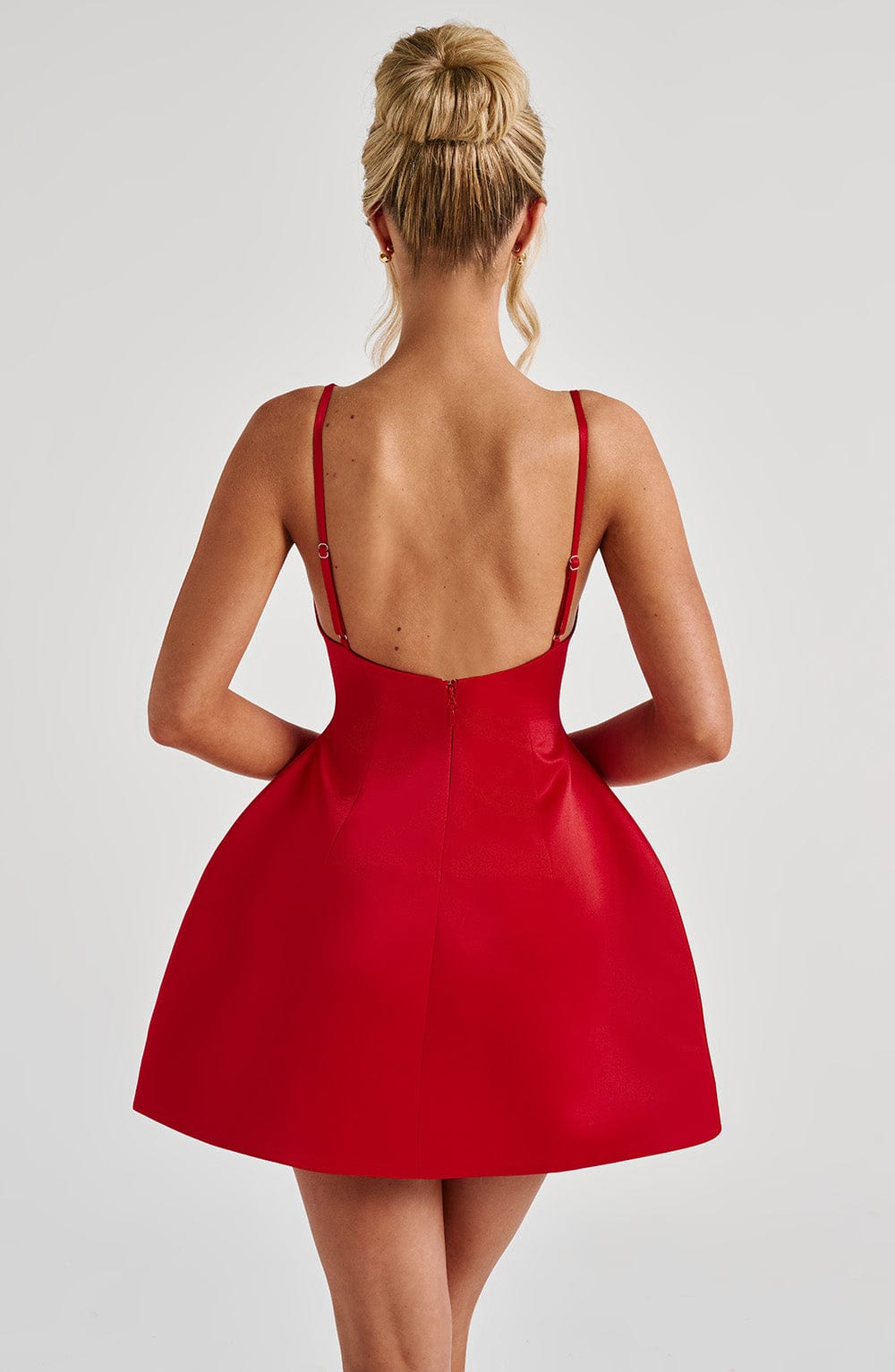 Xaraelle Mini Dress in Red by Clandour, product photo 3
