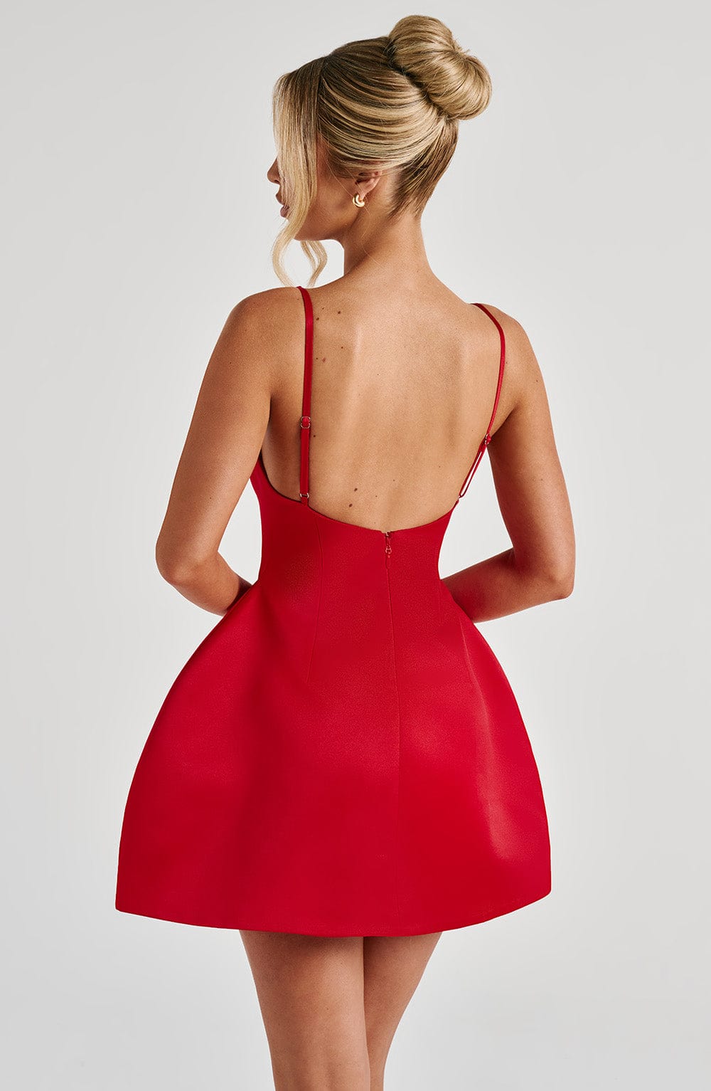 Xaraelle Mini Dress in Red by Clandour, product photo 6