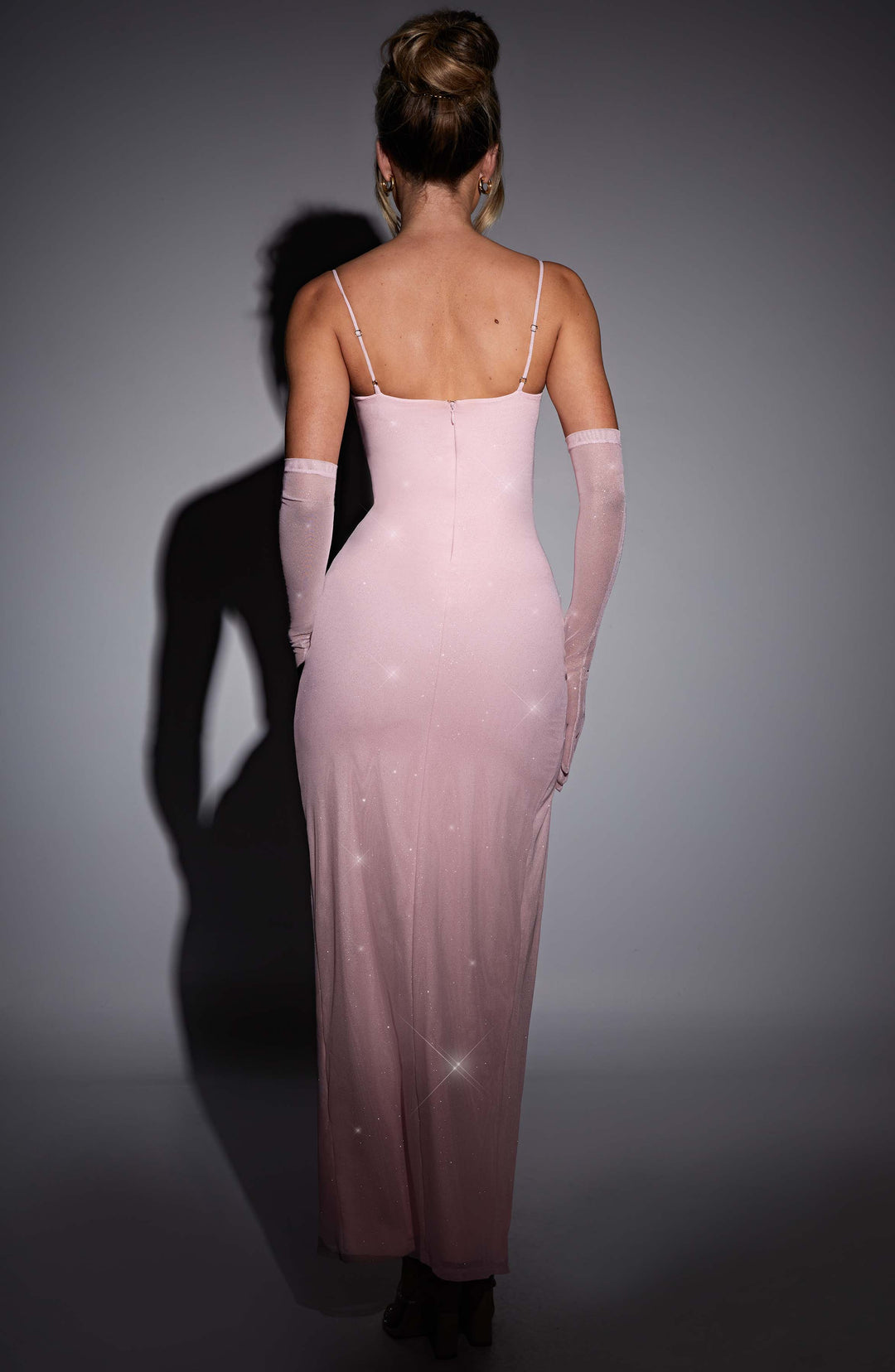 Xaraena Maxi Dress in Pink Sparkle by Clandour, product photo 3