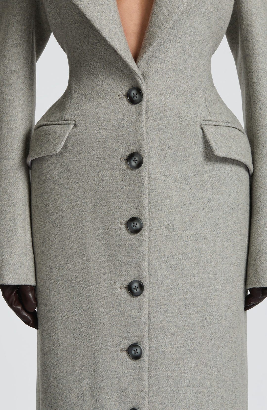 Xaraessa Coat in Light Grey by Clandour, product photo 5