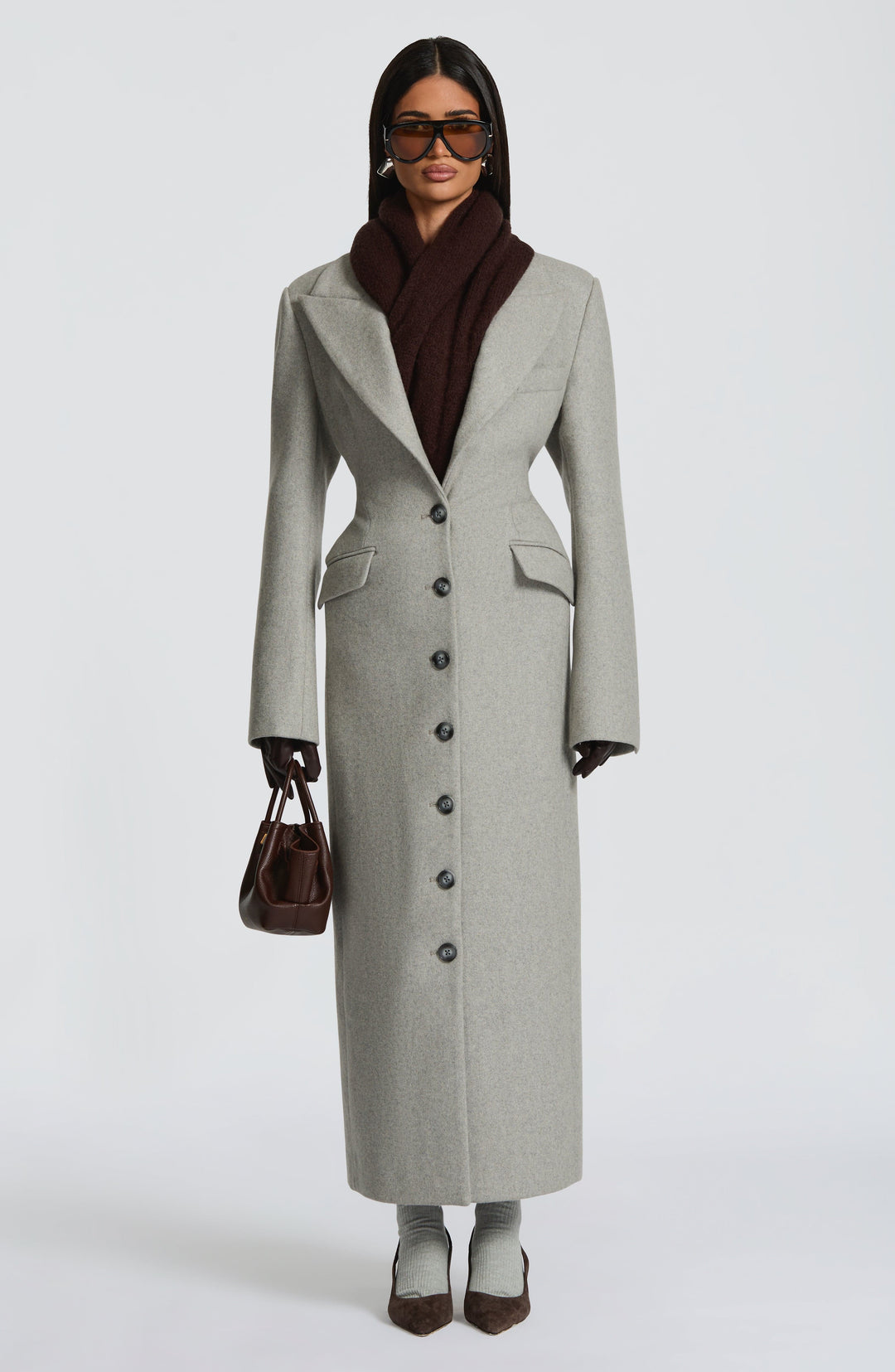 Xaraessa Coat in Light Grey by Clandour, product photo 7