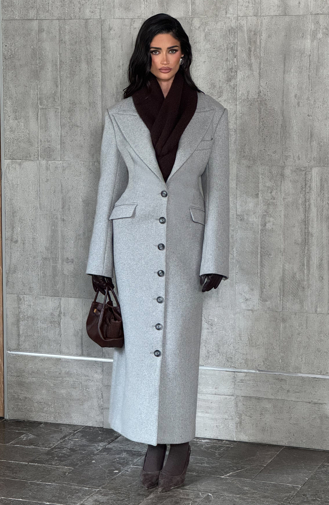 Xaraessa Coat in Light Grey by Clandour, product photo 11