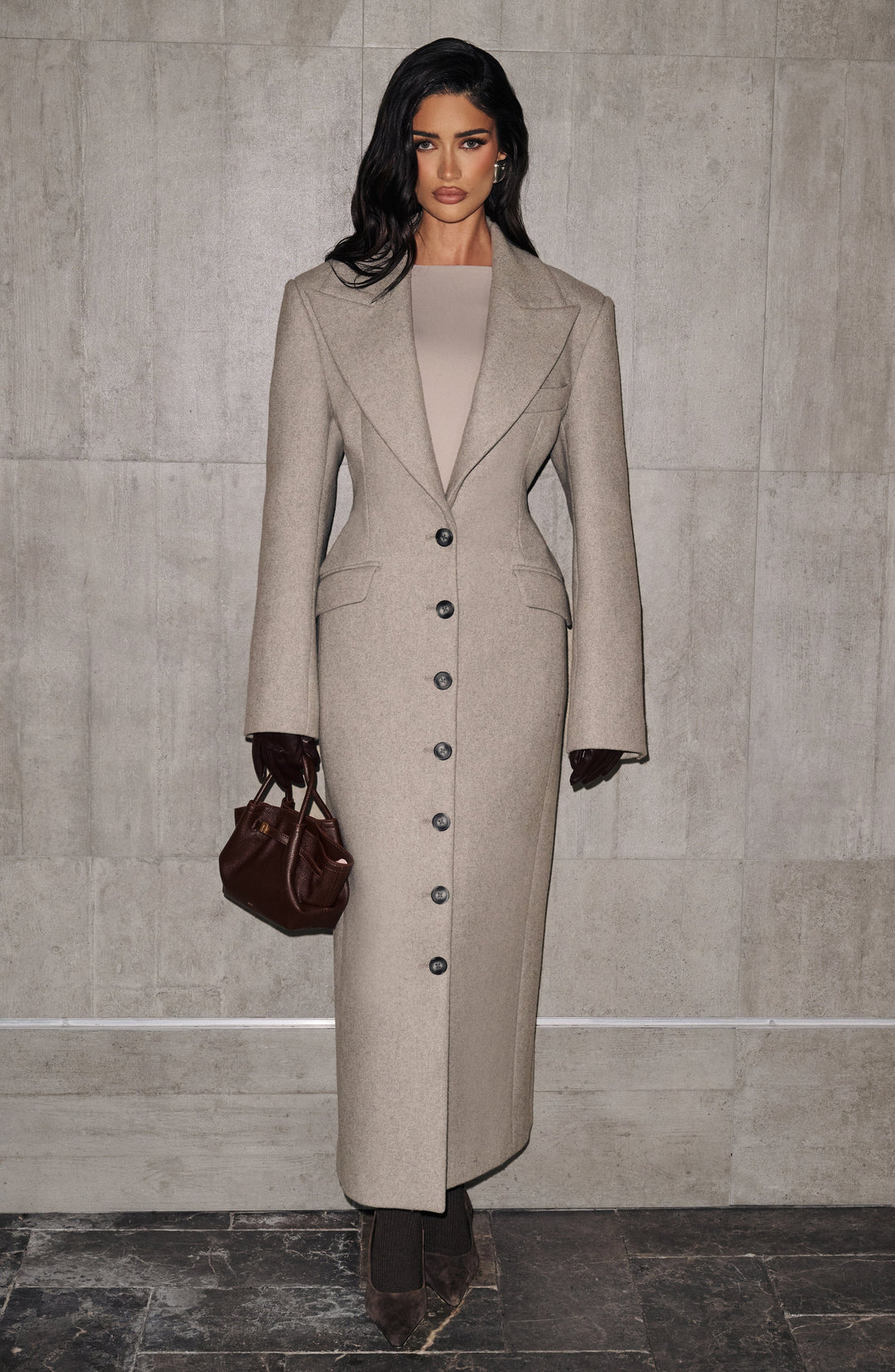 Xaraessa Coat in Light Grey by Clandour, product photo 13