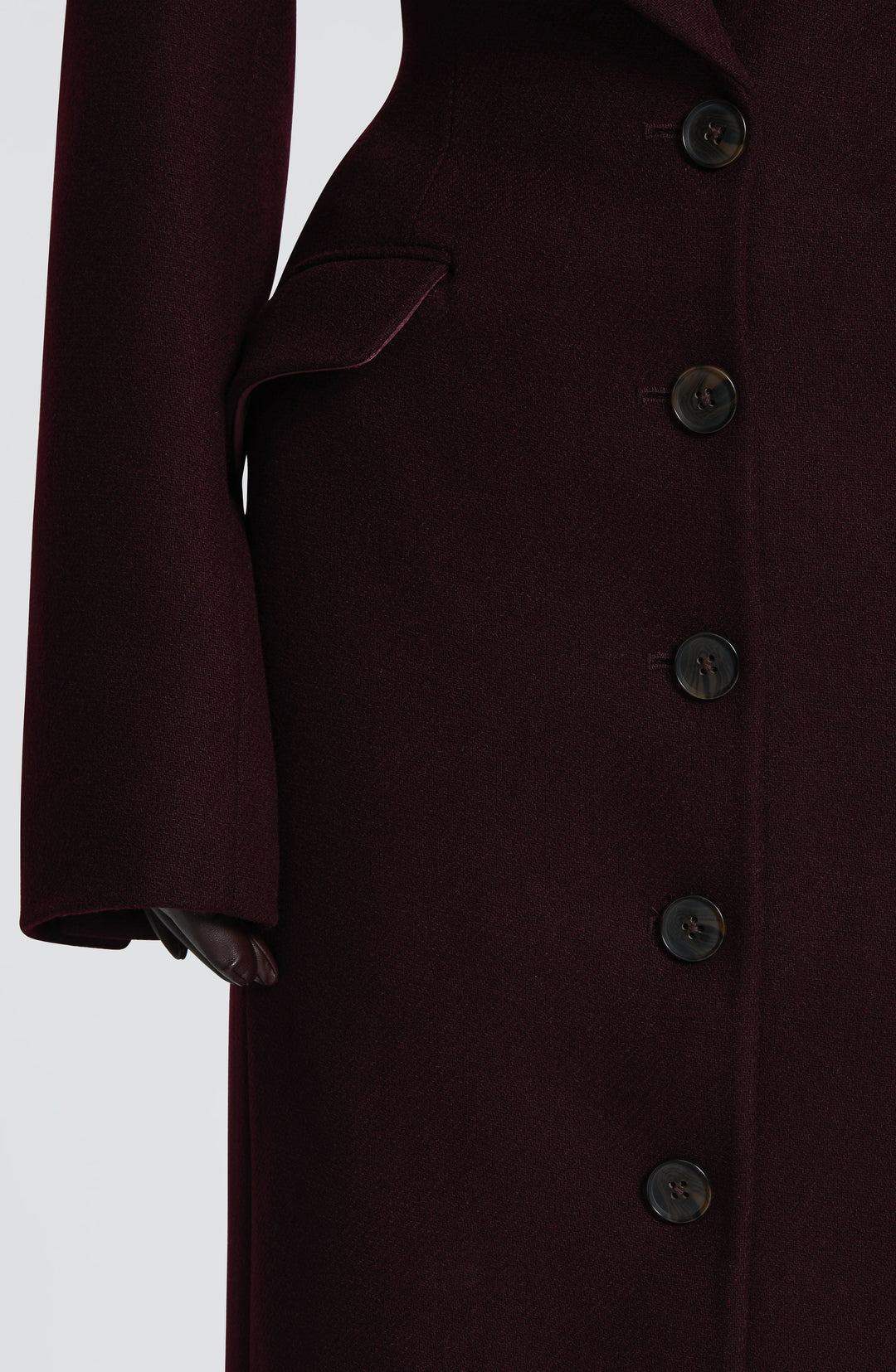 Xaraessa Coat in Plum by Clandour, product photo 8