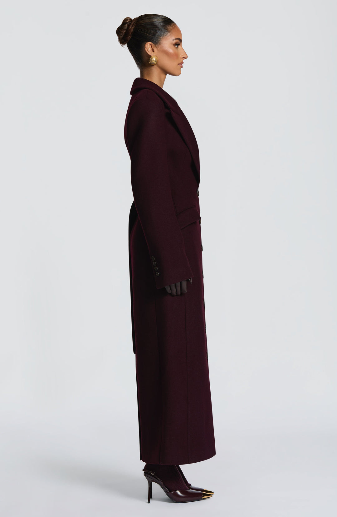 Xaraessa Coat in Plum by Clandour, product photo 9