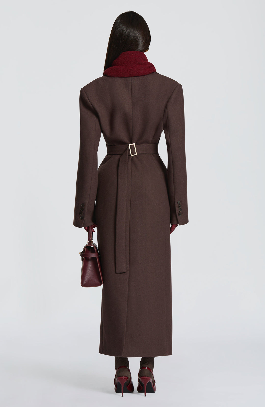 Xaraessa Coat in Plum Brown by Clandour, product photo 4