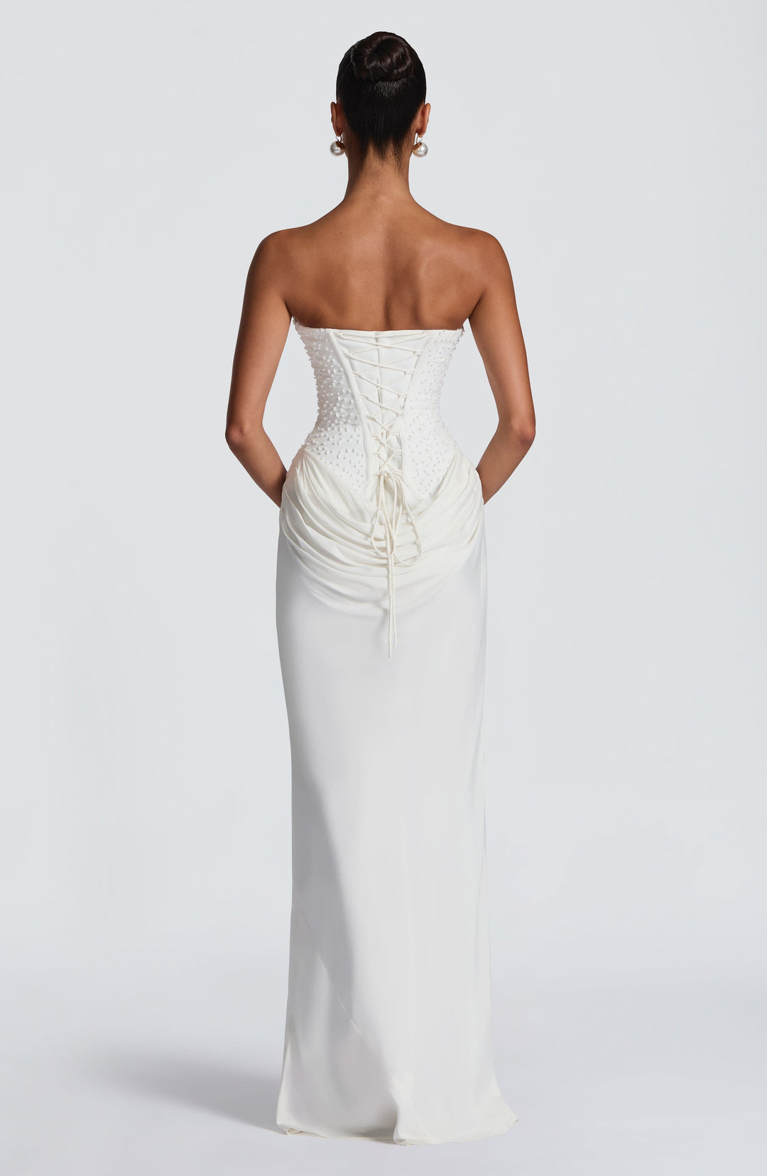 Xaraette Maxi Dress in Ivory by Clandour, product photo 4