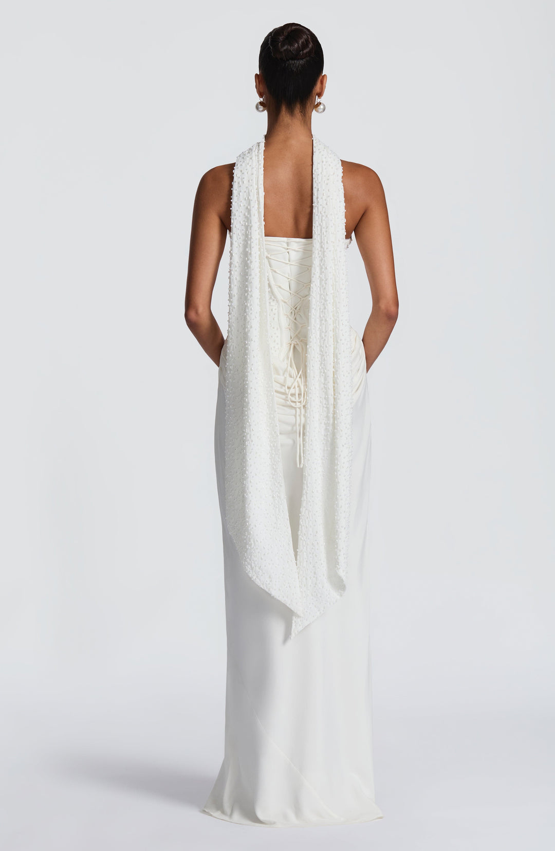 Xaraette Maxi Dress in Ivory by Clandour, product photo 13