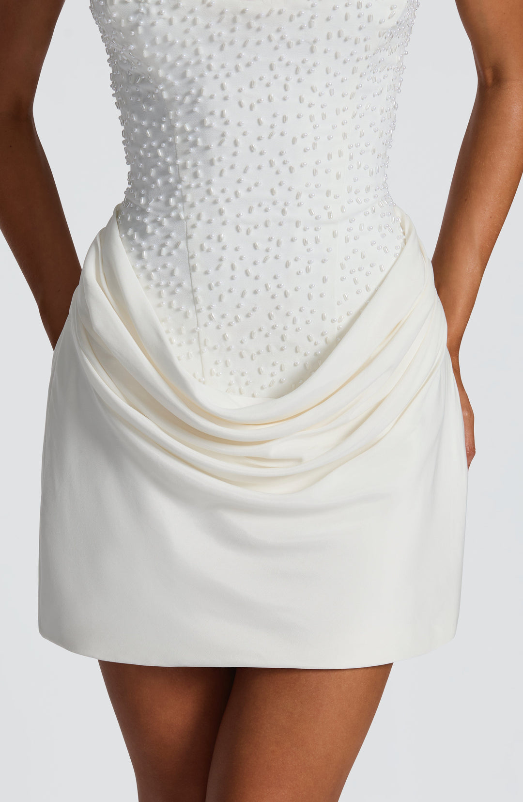 Xaraette Mini Dress in Ivory by Clandour, product photo 10