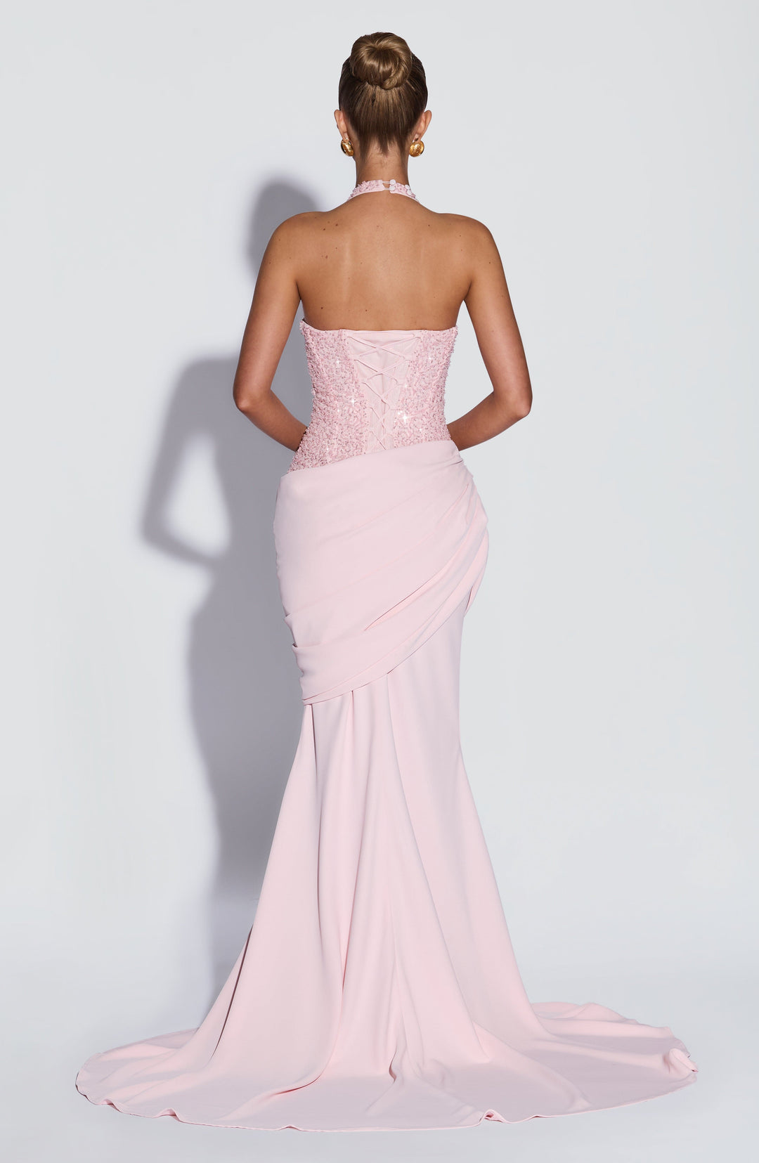 Xaraia Gown in Blush by Clandour, product photo 2