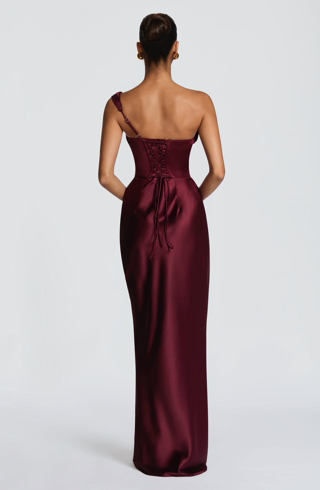 Xaraina Maxi Dress in Cherry Lacquer by Clandour, product photo 3