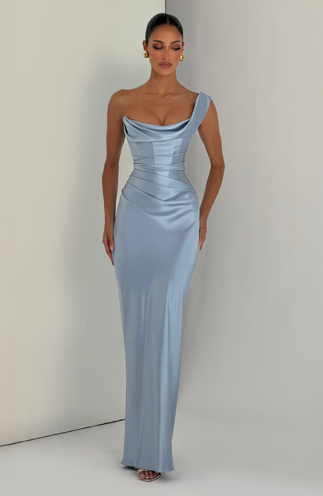 Xaraina Maxi Dress in Glacier Blue by Clandour, product photo 6