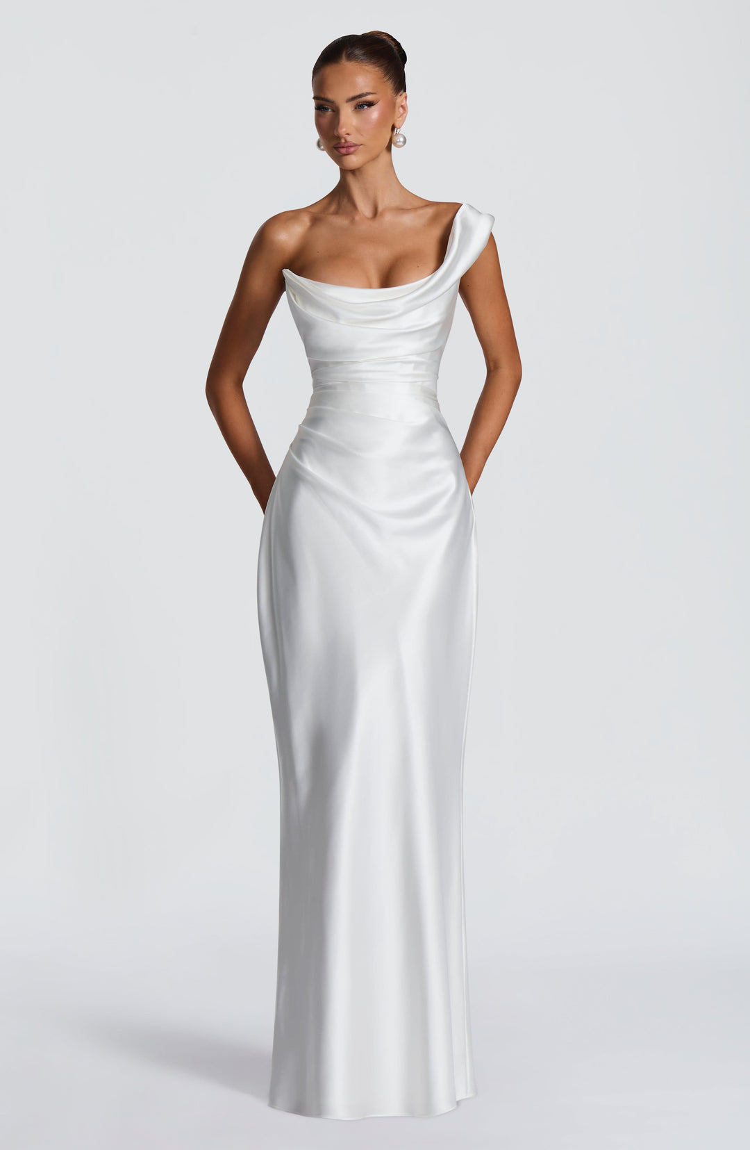 Xaraina Maxi Dress in Ivory by Clandour, product photo 9