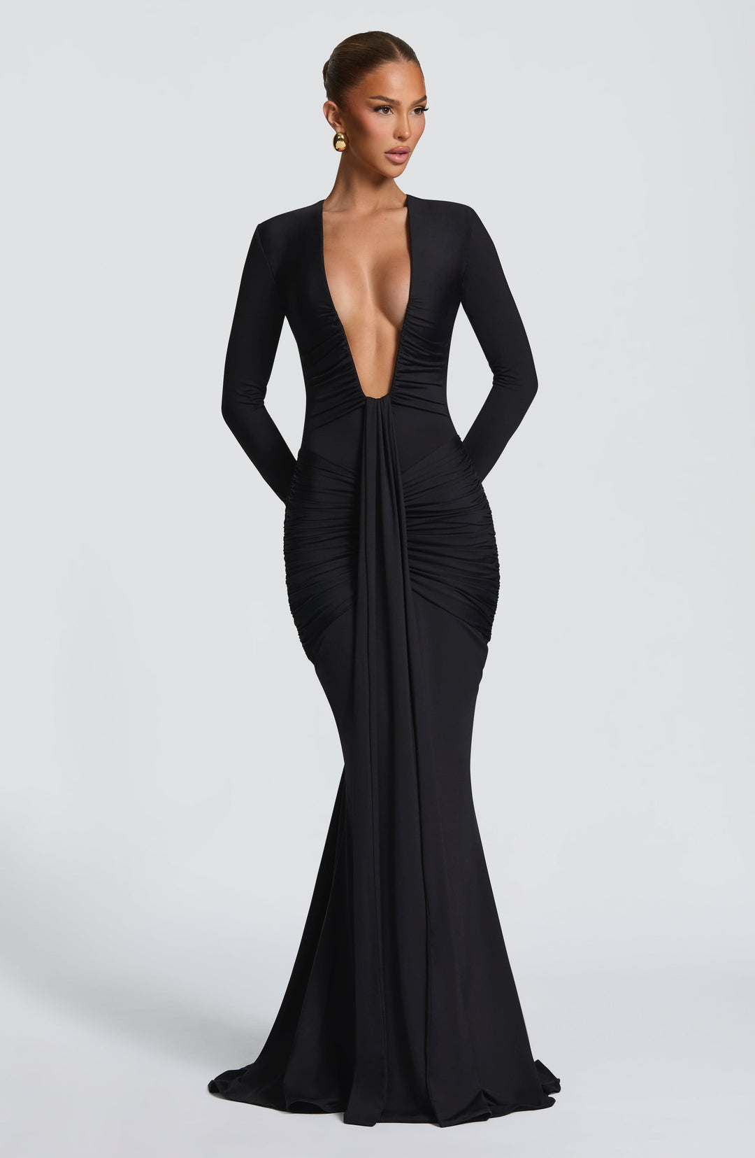 Xaraine Maxi Dress in Black by Clandour, product photo 6