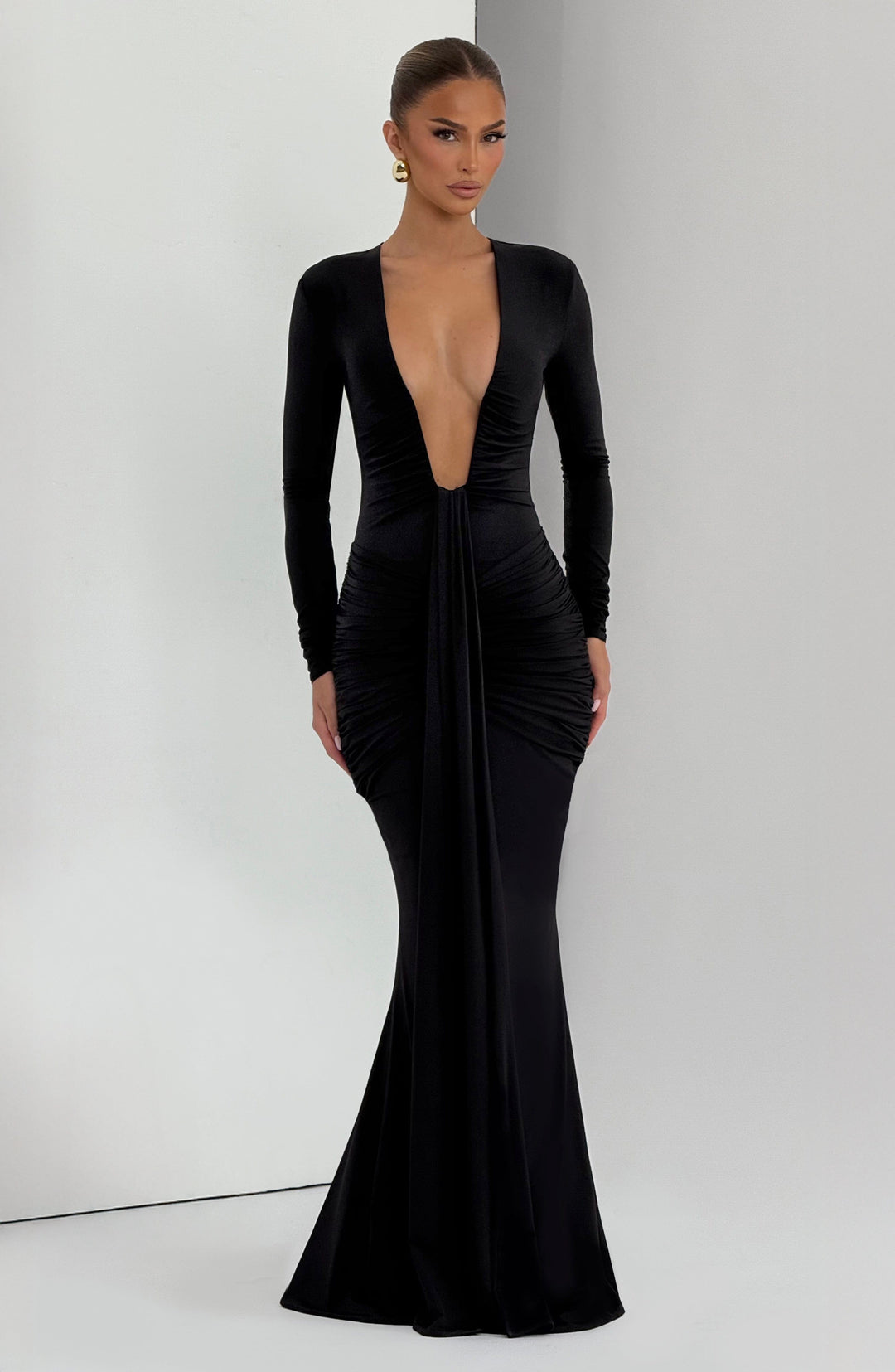 Xaraine Maxi Dress in Black by Clandour, product photo 7