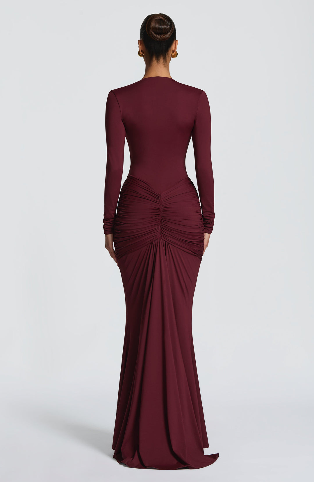 Xaraine Maxi Dress in Cherry Lacquer by Clandour, product photo 2
