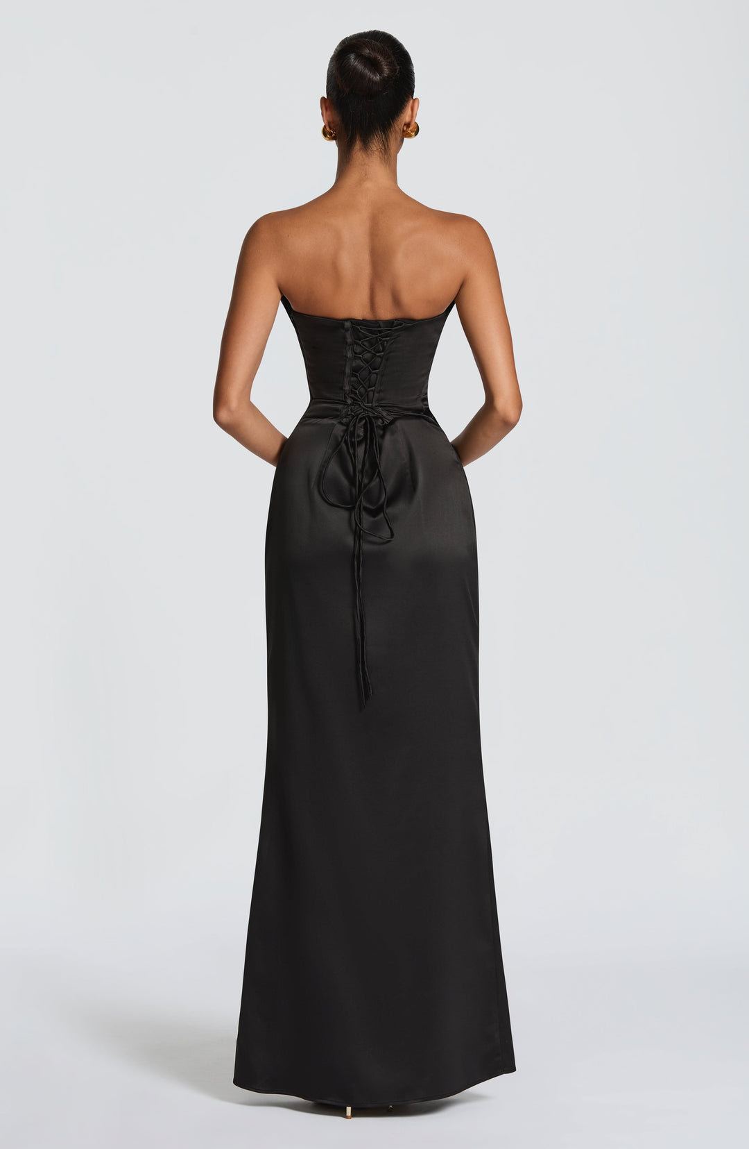 Xarairis Maxi Dress in Black by Clandour, product photo 2