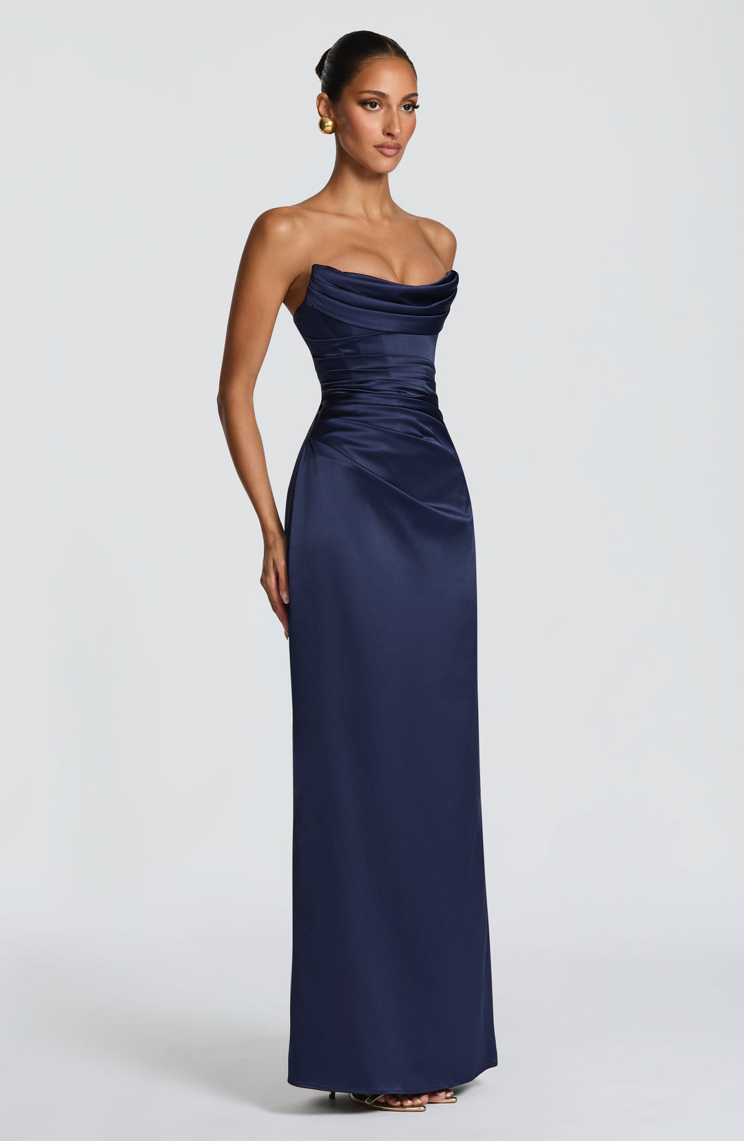 Xarairis Maxi Dress in Navy by Clandour, product photo 4