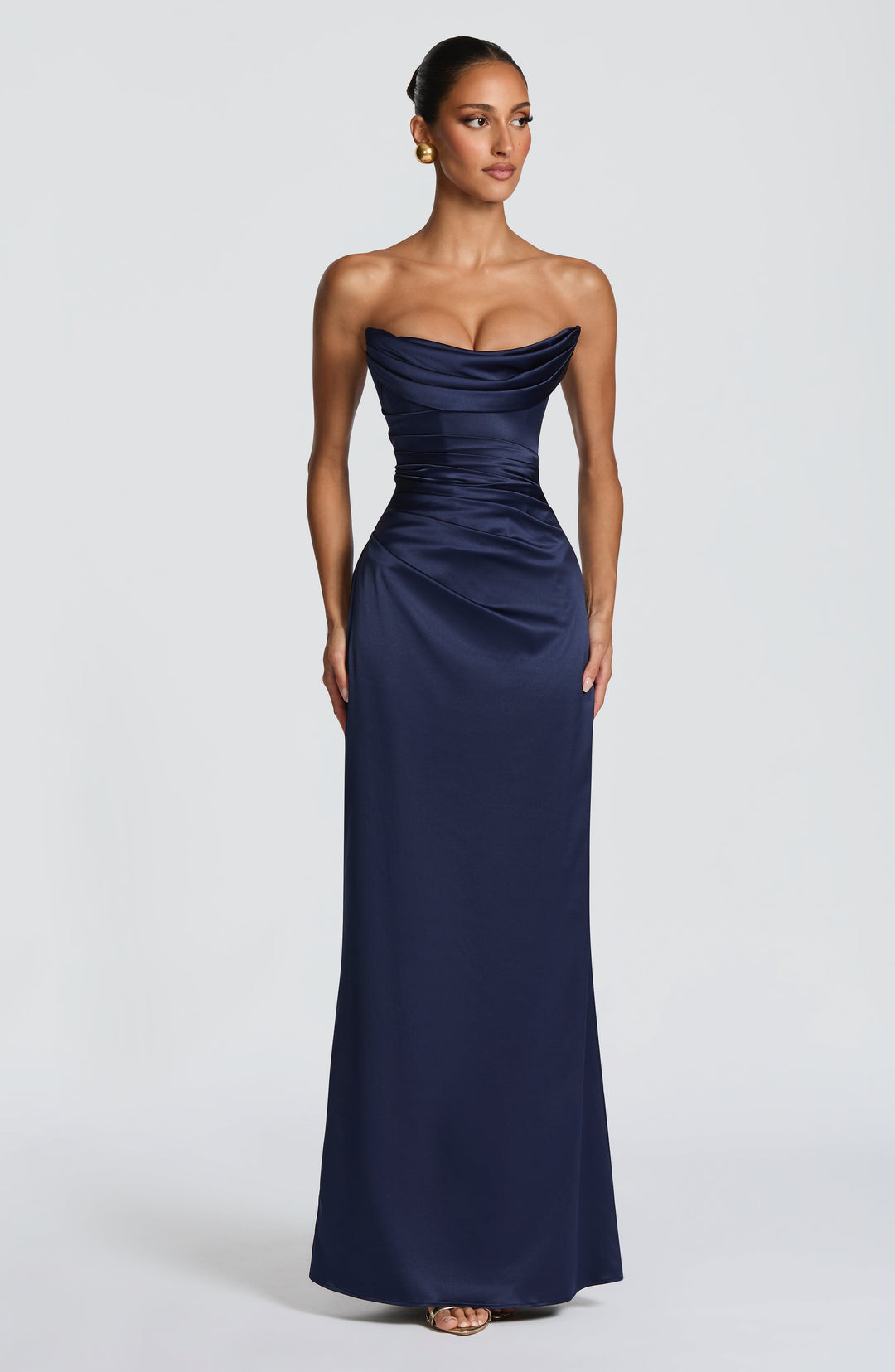 Xarairis Maxi Dress in Navy by Clandour, product photo 6