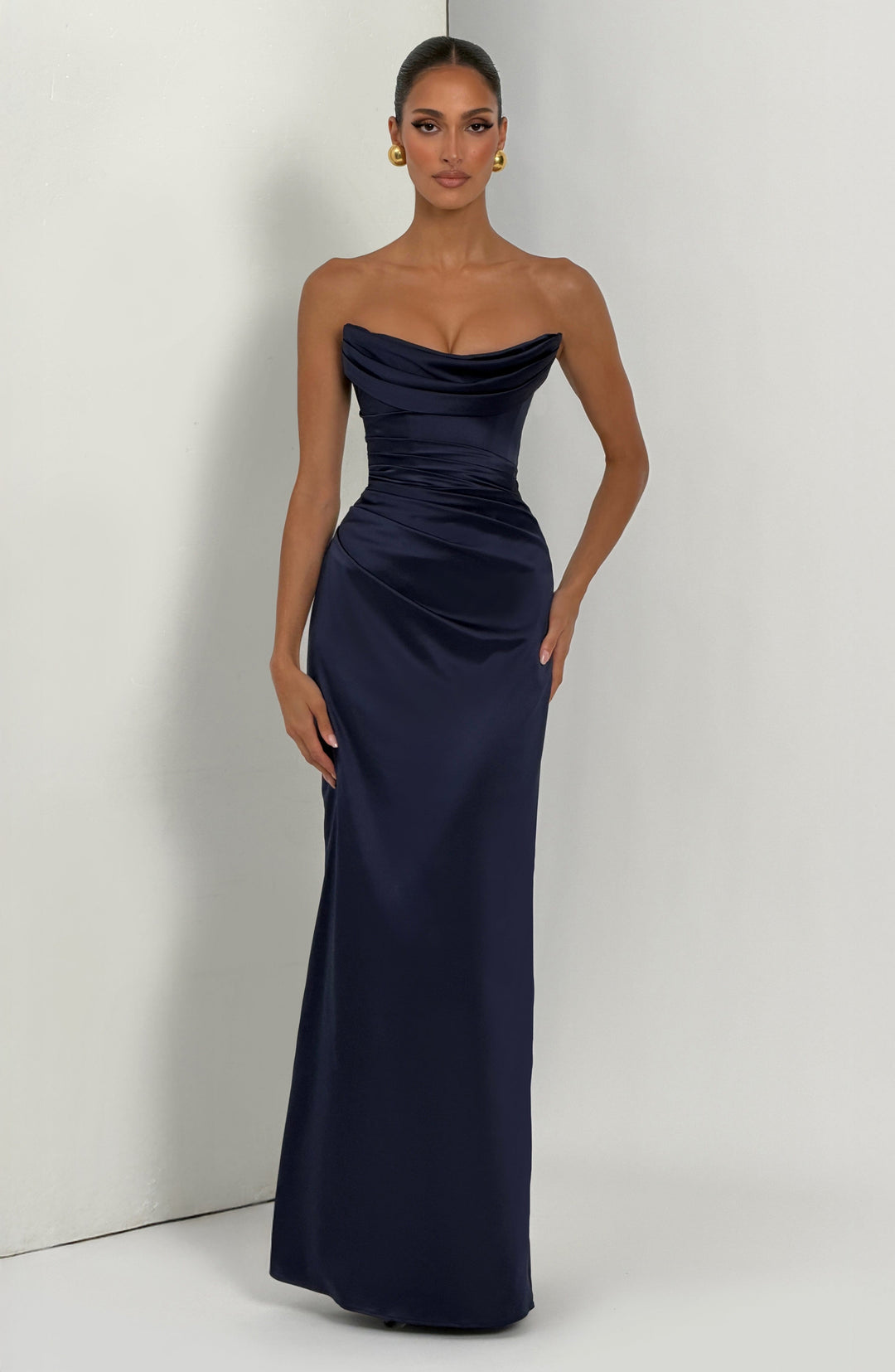 Xarairis Maxi Dress in Navy by Clandour, product photo 7
