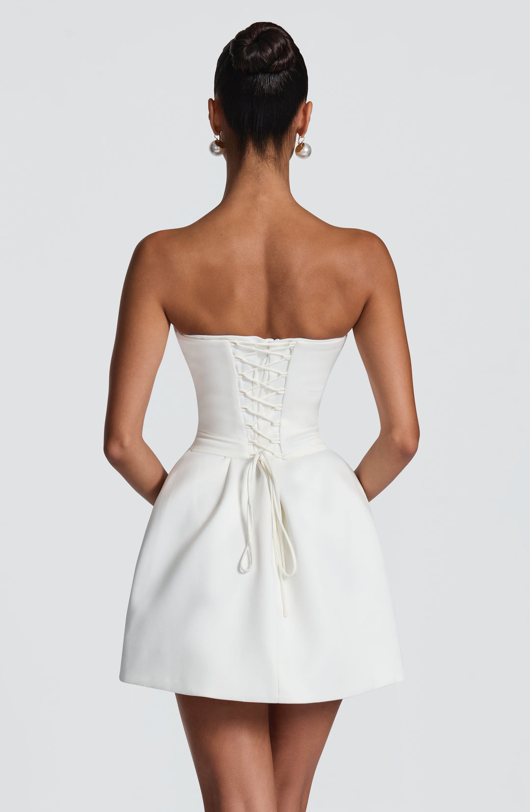 Xaraise Mini Dress in Ivory by Clandour, product photo 4