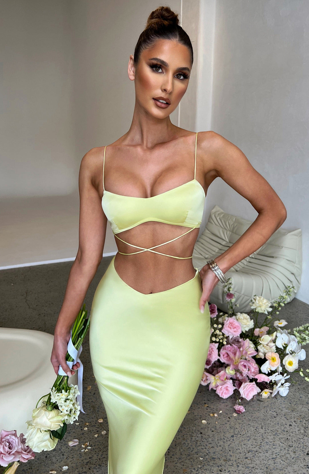 Xaralina Top in Lime by Clandour, product photo 1