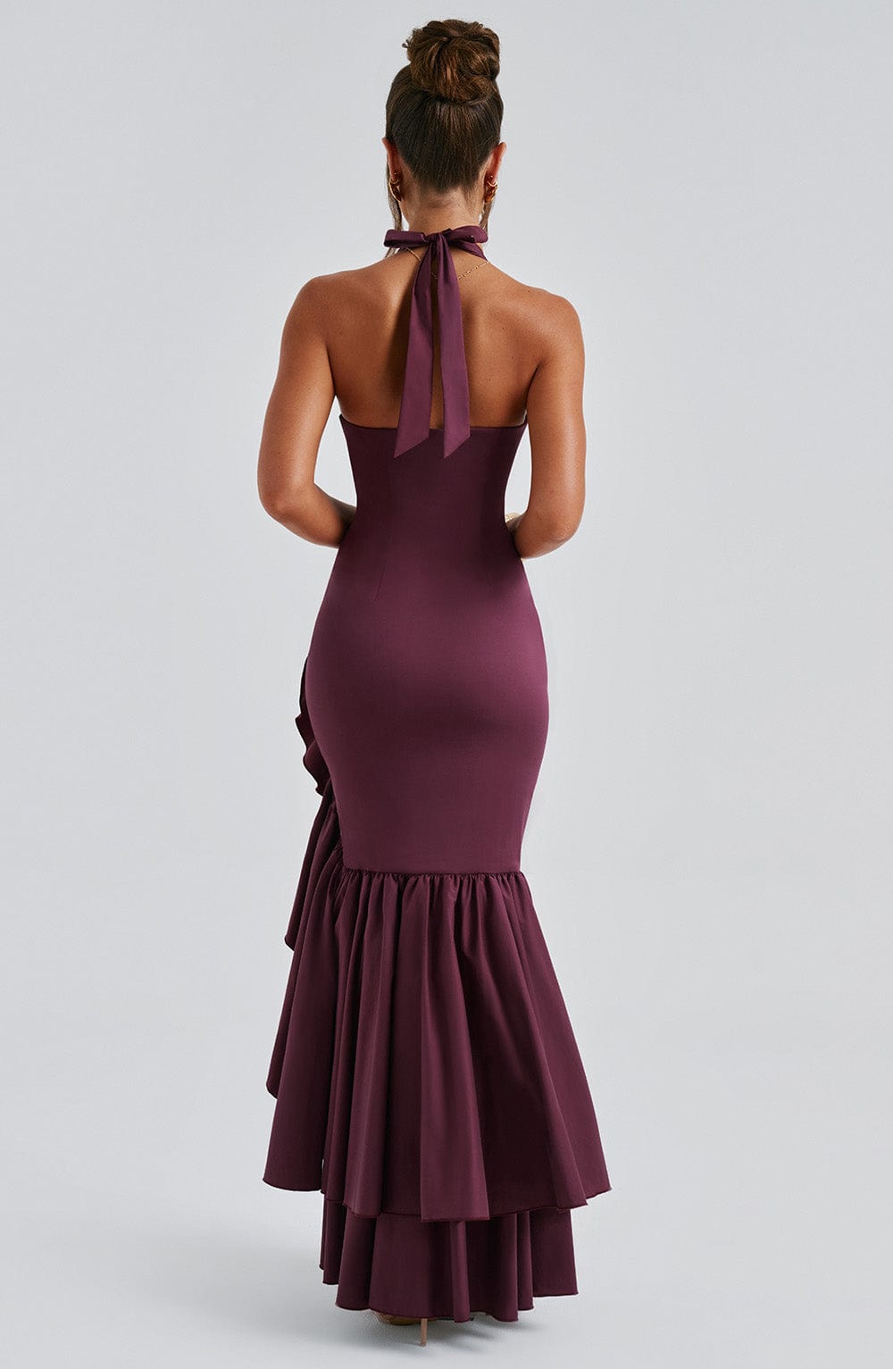 Xaralise Maxi Dress in Cherry Lacquer by Clandour, product photo 3