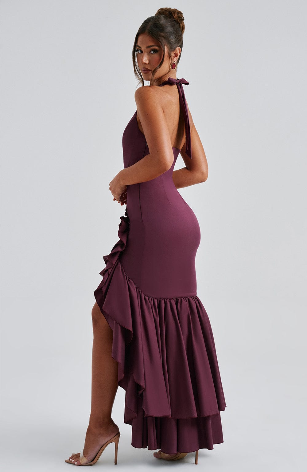 Xaralise Maxi Dress in Cherry Lacquer by Clandour, product photo 8