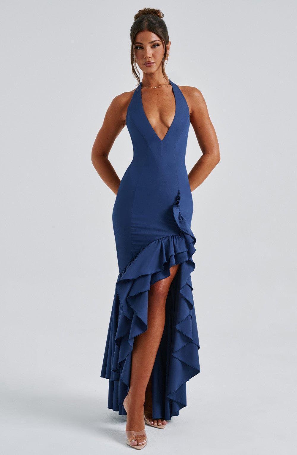 Xaralise Maxi Dress in Navy by Clandour, product photo 8