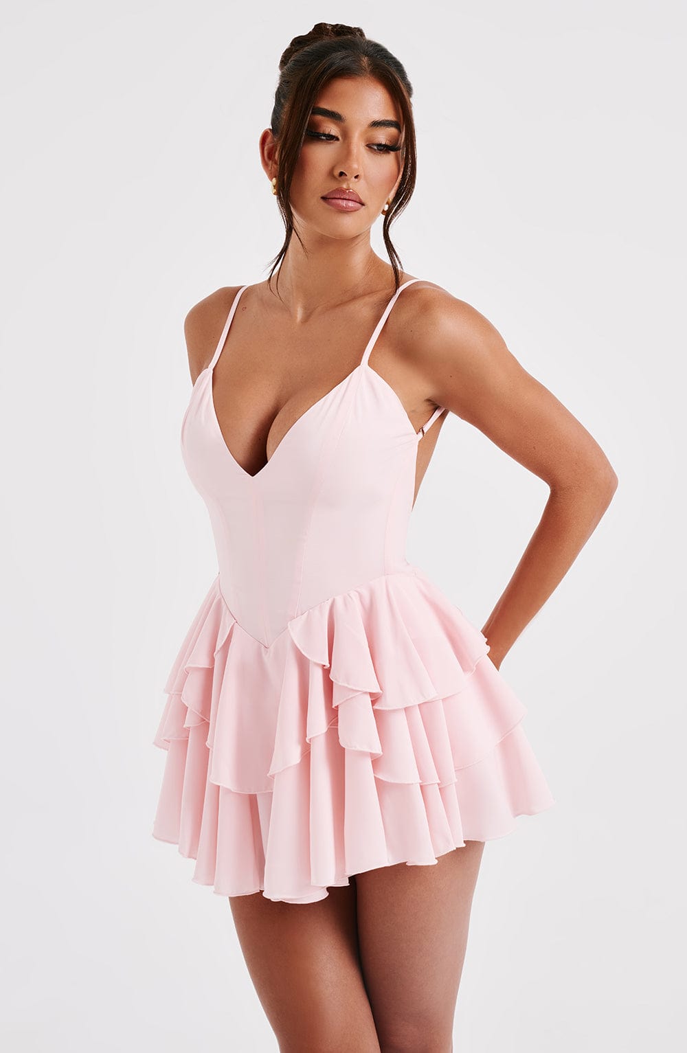Xaramira Playsuit in Blush by Clandour, product photo 8
