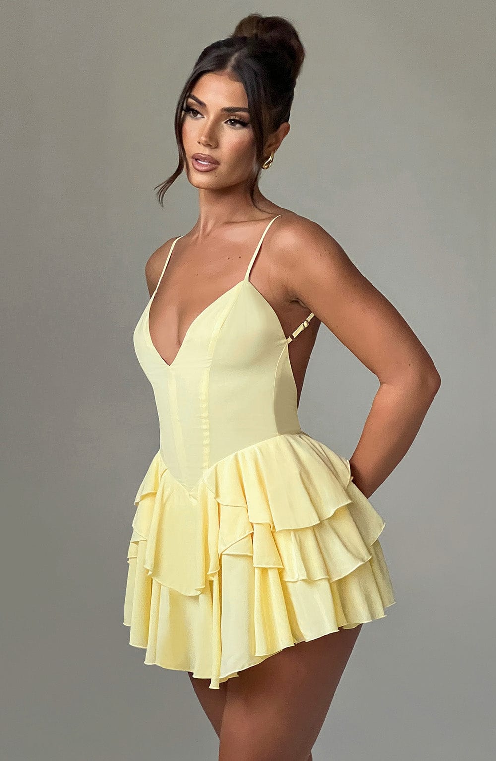 Xaramira Playsuit in Lemon by Clandour, product photo 3