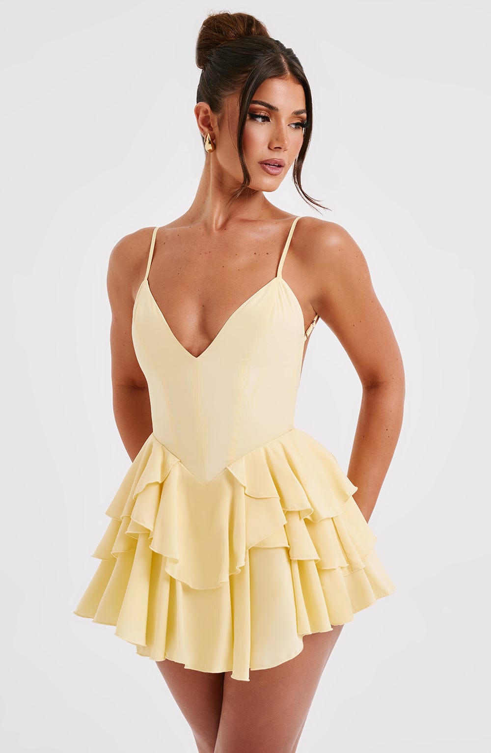 Xaramira Playsuit in Lemon by Clandour, product photo 6