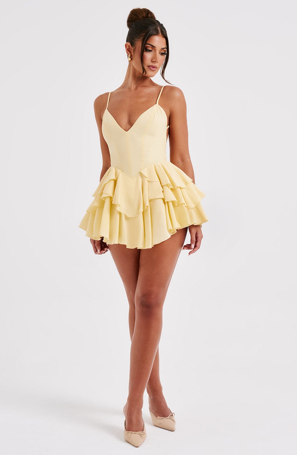 Xaramira Playsuit in Lemon by Clandour, product photo 8