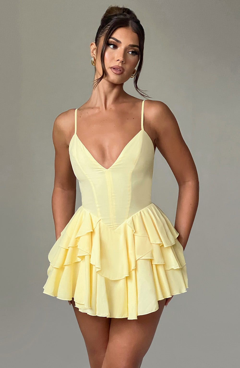 Xaramira Playsuit in Lemon by Clandour, product photo 9