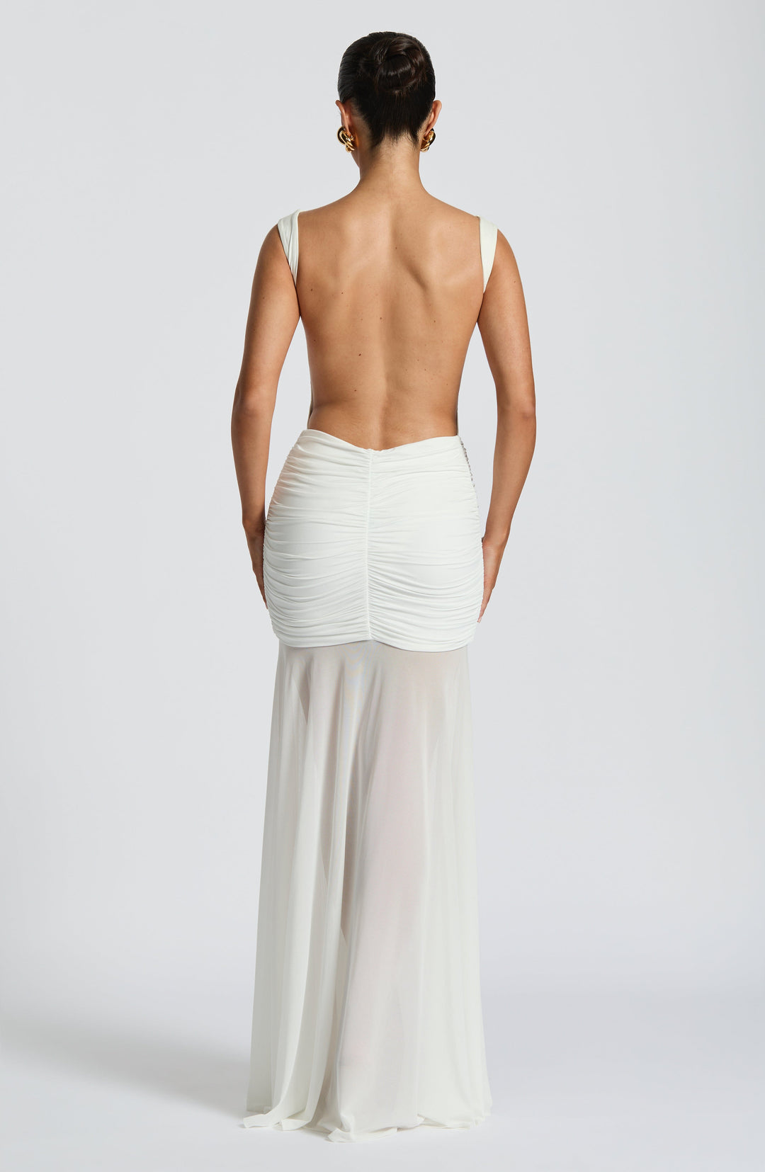Xaranna Bodysuit in White by Clandour, product photo 6