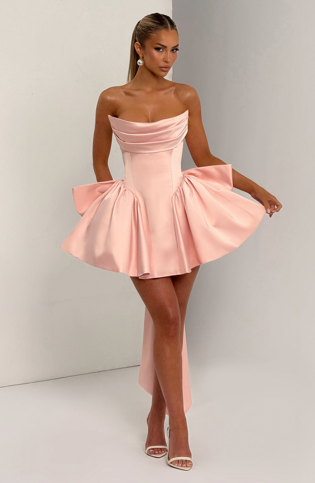 Xaraola Mini Dress in Blush by Clandour, product photo 6