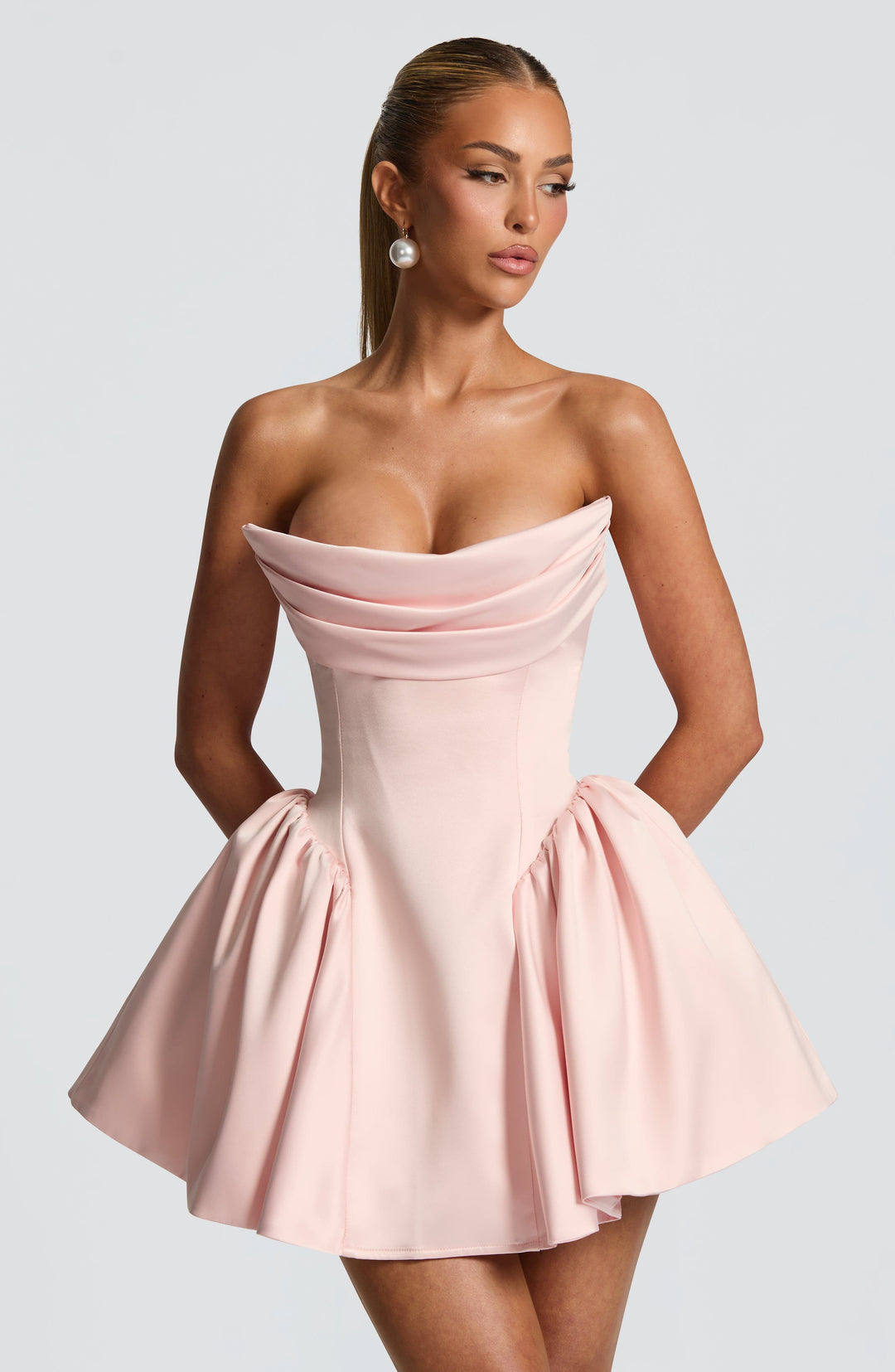 Xaraola Mini Dress in Blush by Clandour, product photo 7