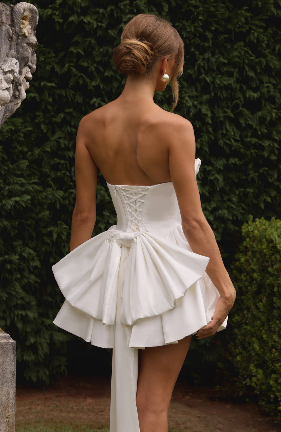 Xaraola Mini Dress in Ivory by Clandour, product photo 2