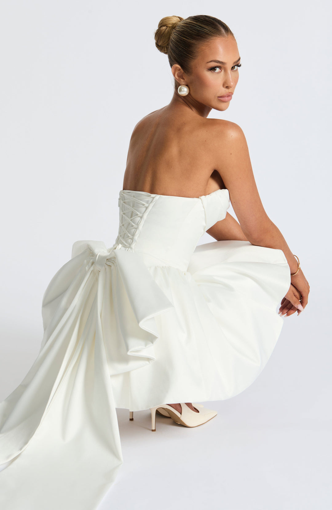 Xaraola Mini Dress in Ivory by Clandour, product photo 7