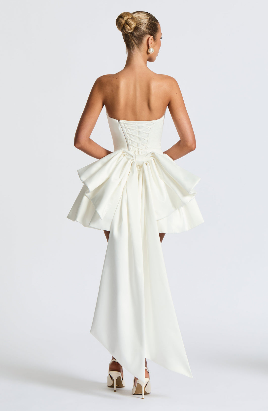 Xaraola Mini Dress in Ivory by Clandour, product photo 9