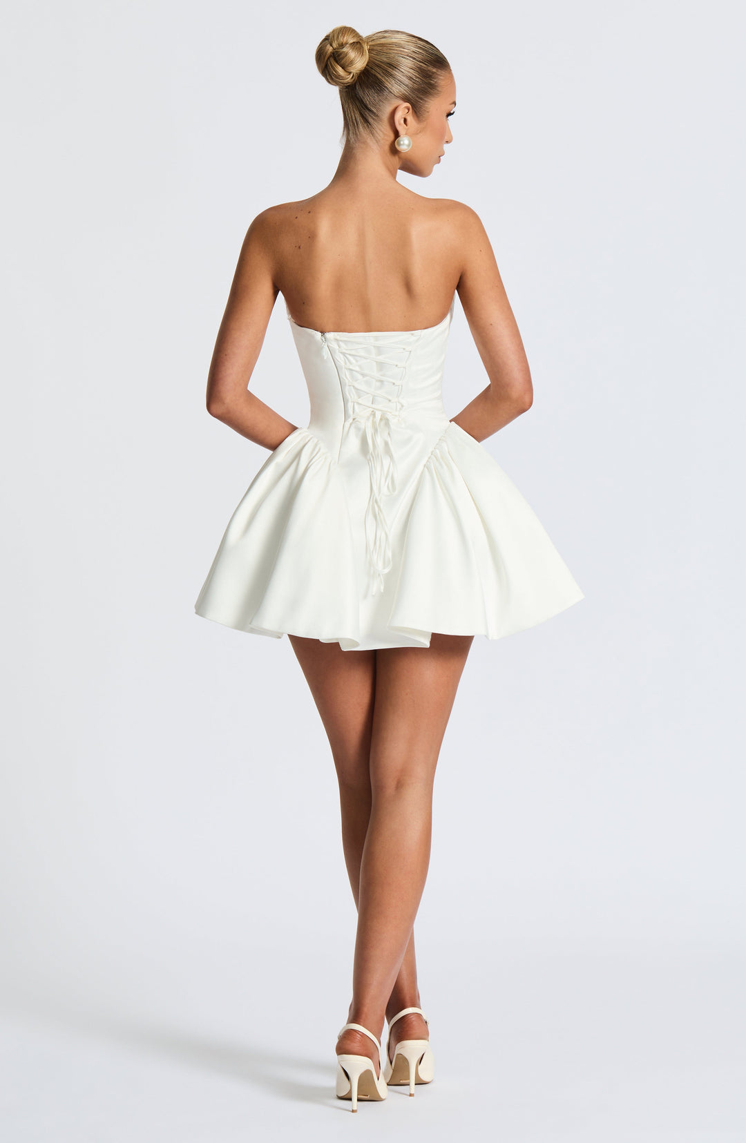 Xaraola Mini Dress in Ivory by Clandour, product photo 14