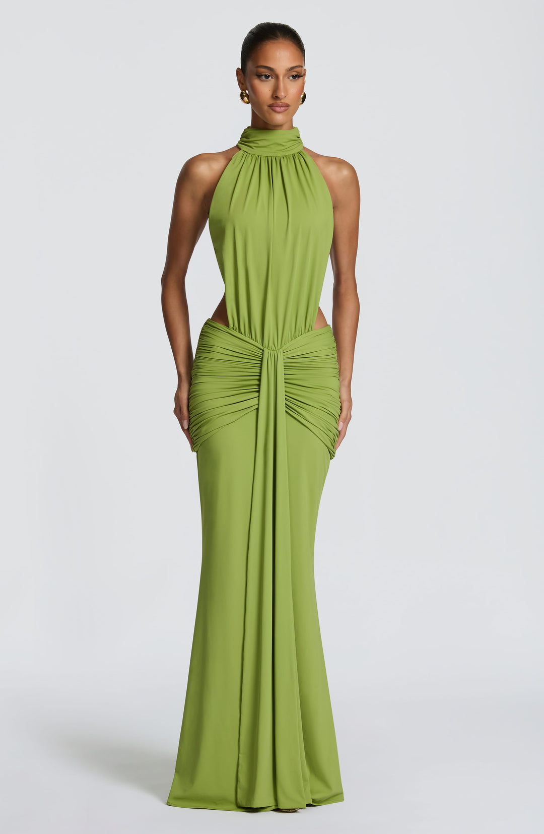 Xaraora Maxi Dress in Olive by Clandour, product photo 3