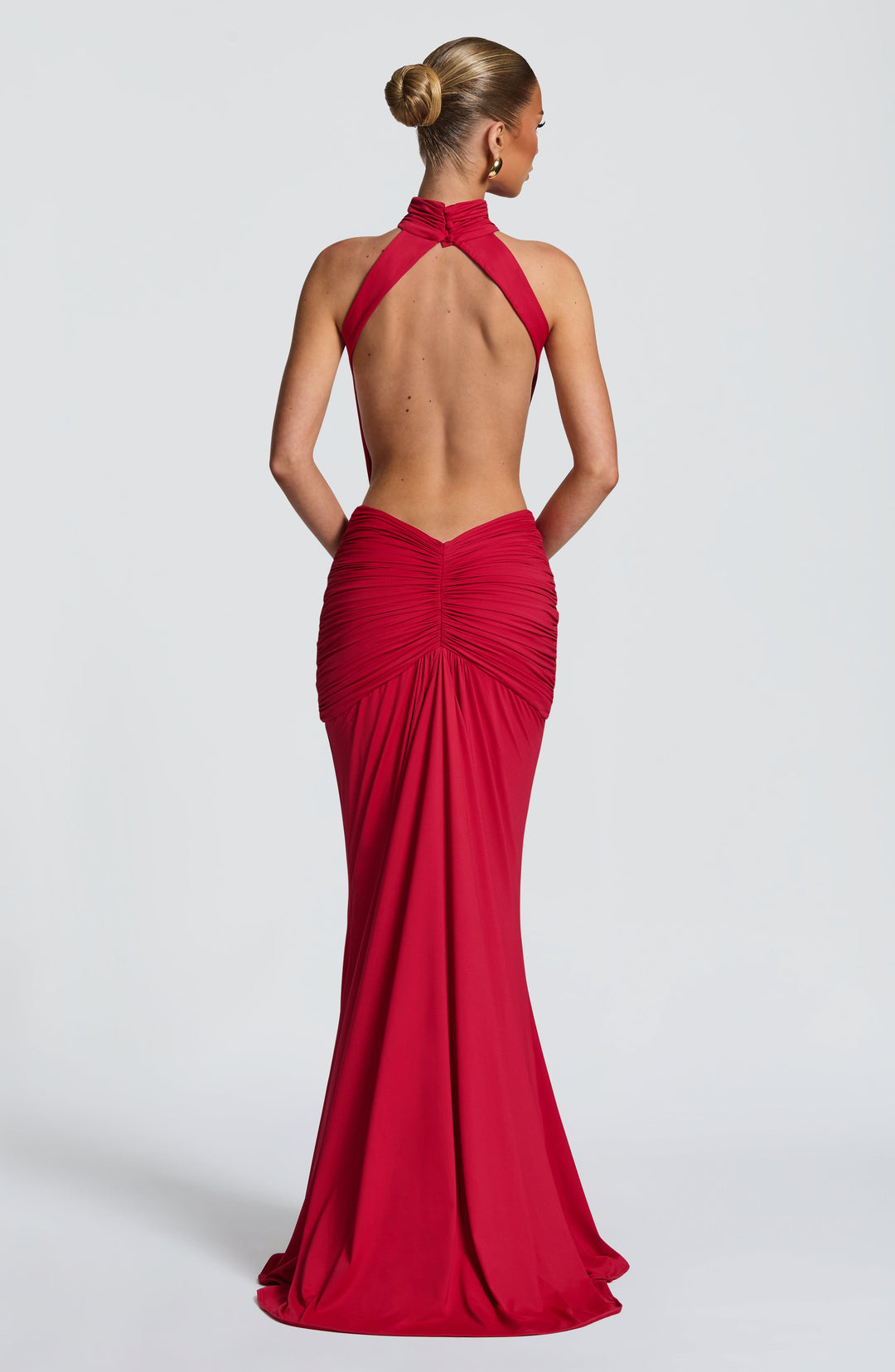 Xaraora Maxi Dress in Red by Clandour, product photo 2