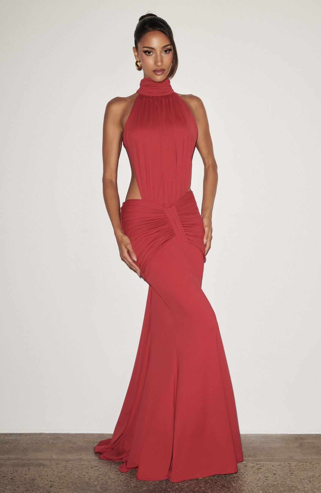 Xaraora Maxi Dress in Red by Clandour, product photo 5